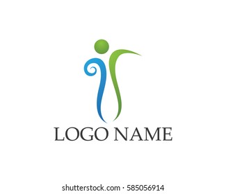 Health care people business logo