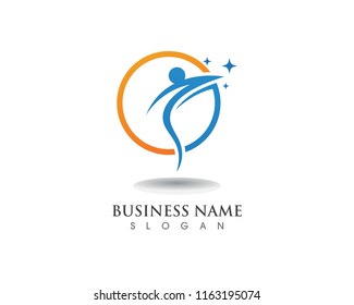 Health care people success logo