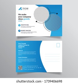 Health Care Postcard Template Design, gym postcard, corporate design, paint template, business template postcard and presentation vector illustration.