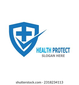 Health care protect medicine  logo vector template