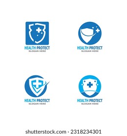 Health care protect medicine  logo vector template