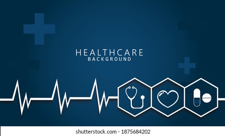 Health Care And Science Icon  Medical Innovation Concept Background Vector Design.