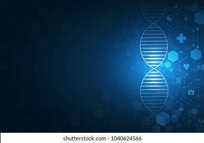 health care and science icon pattern medical innovation concept background vector design.