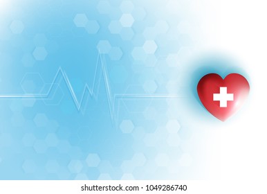 health care and science icon pattern medical innovation concept background vector design.