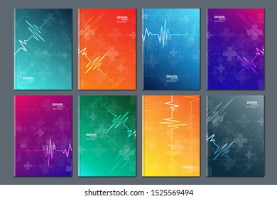 health care and science icon pattern medical innovation concept. Text frame surface. brochure cover design. Title sheet model set. Front page font vector design.
