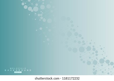 Health care and science pattern medical innovation concept. Structure molecule and communication. Medical, technology, chemistry, science background. Vector illustration