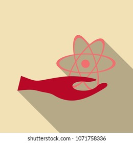 Health care sign. head of heath in flat style