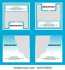 Health Care Social Media Post template vector, Can use for advertisement, web design, gift card, coupon, flyer, poster, and promotion.