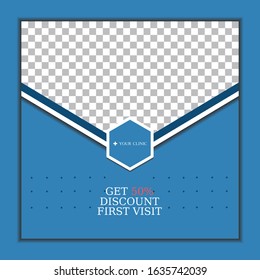 Health Care Social Media Post template vector, Can use for advertisement, web design, gift card, coupon, flyer, poster, and promotion.