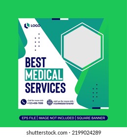 health care social media post template