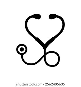 health care stethoscope icon. Medical health care icon design.