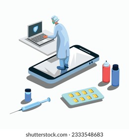 Health care vector art illustration design