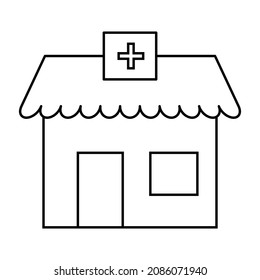 Health care vector design concept, outline style pictogram on white background, use for web and app. Eps 10