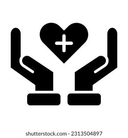 Health Care Vector Glyph Icon For Personal And Commercial Use.
