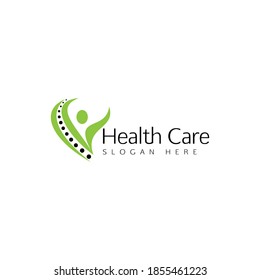 Health care vector logo icon design, Natural Health care logo icon.