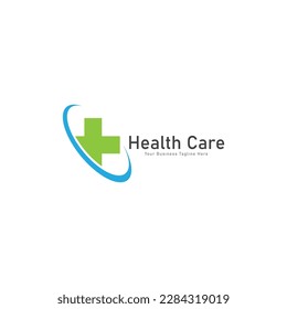 health care vector logo template. medical health care logo design template