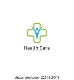 health care vector logo template. medical health care logo design template