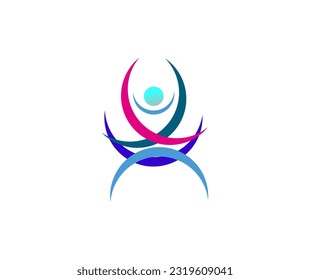 Health care vector type symbol logo