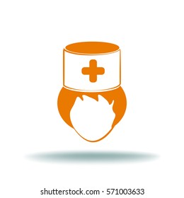 Health care worker. Icon.