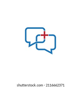 health chat logo vector image