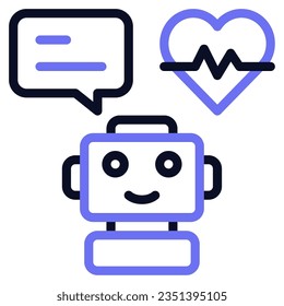 Health Chatbot Icon for uiux, infographic, etc