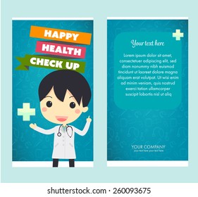 health check up brochure.vector