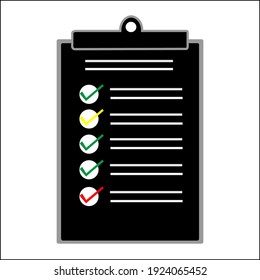 health check form vector icon logo illustration 