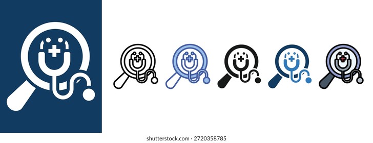 Health Check  icon sets multi style collection

