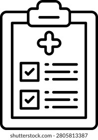 Health Check Icon Vector Element line icon design vector icons