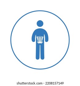 Health check radiography x.ray icon | Circle version icon |