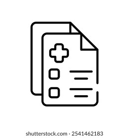 Health Check vector icon stock illustration