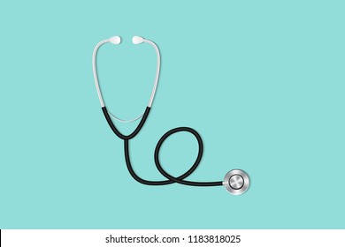 Health Checkup Concept, Doctor's Desktop Workspace With Stethoscope.