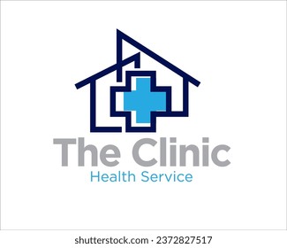 health clinic logo designs for medical service and home clinic