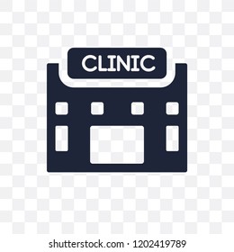 Health clinic transparent icon. Health clinic symbol design from Political collection. Simple element vector illustration on transparent background.