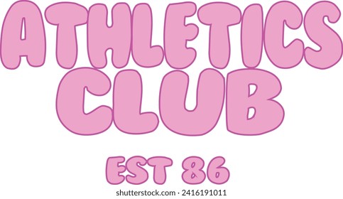 Health Club Wellness Club Athletics Bubble Retro Varsity College The Hamptons Malibu California Sun USA Trending Script Slogan Graphic Tee t-shirt logo artwork typography tote badge emblem crest 