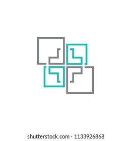 Health connected logo template
