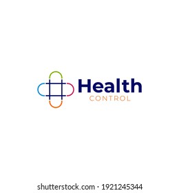Health Control Logo Design Vector