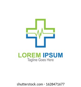 Health Cross logo and symbol template vector icon