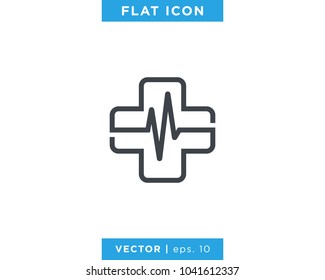 Health Cross Medical Icon Vector Logo Design Template