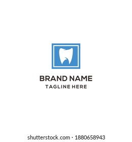 Health Dent Logo design vector template linear style. Dental clinic Logotype concept icon.