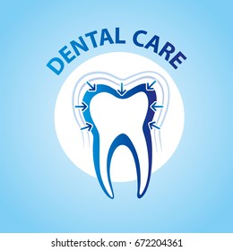 Health Dent Logo design vector. Cosmetic dental dentistry