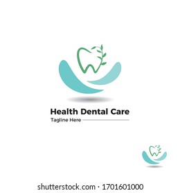 Health Dental Care Logo Design Template- Flat Logo Design- Minimalist Logo- Dental Logo For Dental Hospital Or Clinic And Other Companies.