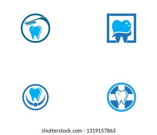 Health dental care logo template