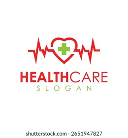 health design logo with heartbeat line elements forming a heart