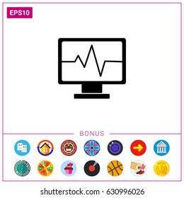 Health Diagnostic Computer Icon