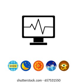 Health Diagnostic Computer Icon