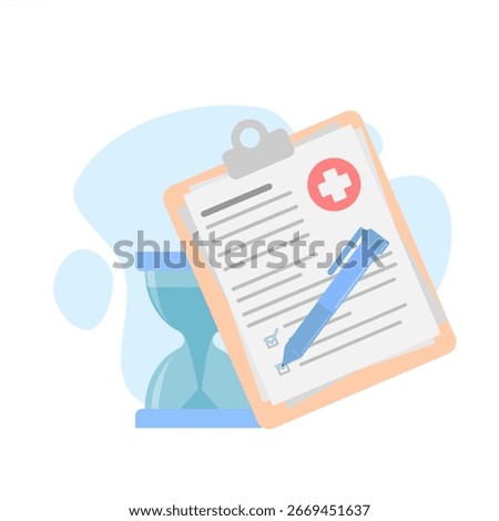 Health Documents, health checklist concept.
