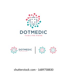 Health Dot Logo Design Template