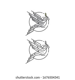health dove logo icon vector