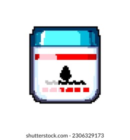 health dry skin cream game pixel art retro vector. bit health dry skin cream. old vintage illustration